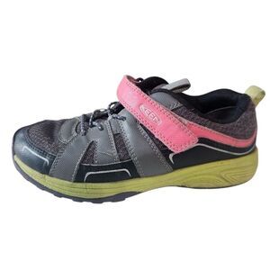 Keen Kids Shoes Size 13 Girl Gray Yellow Pink Slip On Running Athletic
